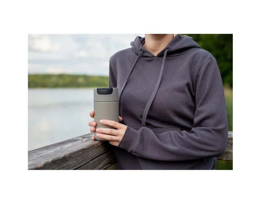 Biały kubek termiczny 400 ml z grawerem UV360 Air Gifts