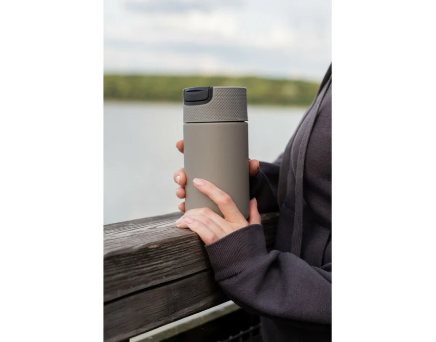 Biały kubek termiczny 400 ml z grawerem UV360 Air Gifts