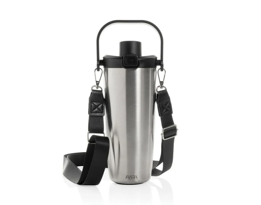 Kubek termiczny Avira Ayala 600 ml Silver ze słomką, RCS