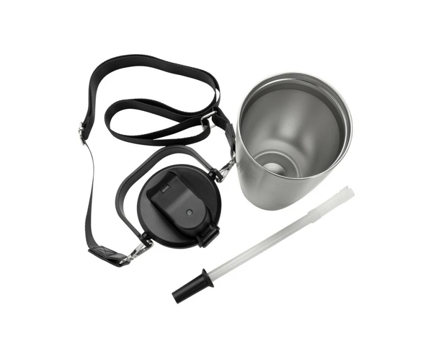 Kubek termiczny Avira Ayala 600 ml Silver ze słomką, RCS