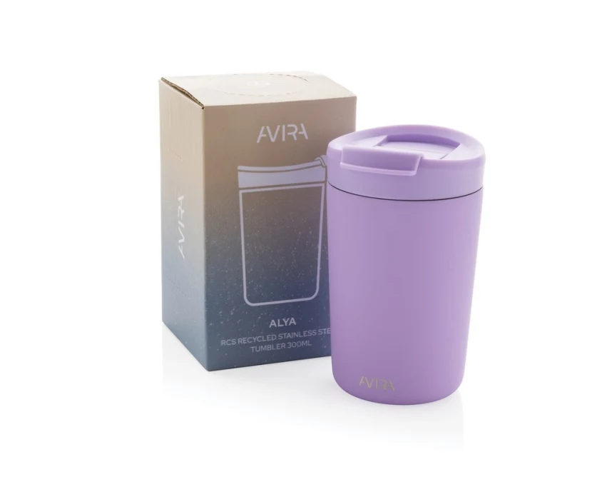 Lawendowy kubek termiczny 300 ml Avira Alya z grawerem