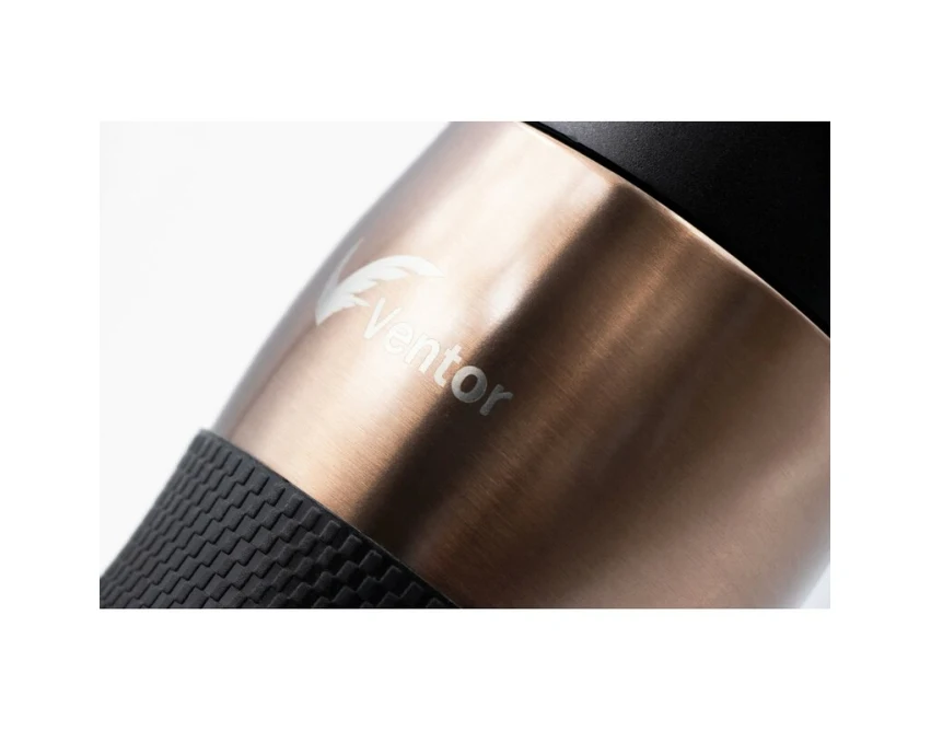 Kubek termiczny brązowy 350ml z własnym logo, leakproof