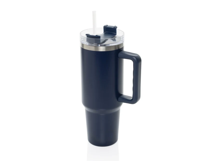 Niebieski kubek termiczny 1200 ml Stadley z logo