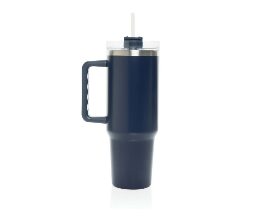 Niebieski kubek termiczny 1200 ml Stadley z logo