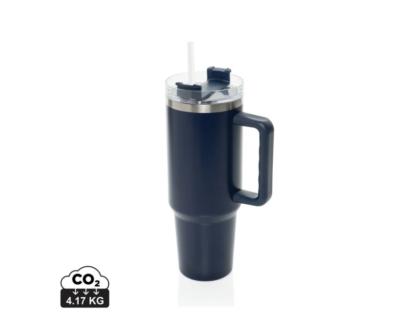 Niebieski kubek termiczny 1200 ml Stadley z logo