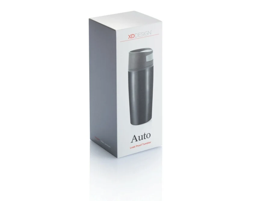 Kubek termiczny 300 ml czarny z grawerem logo firmy