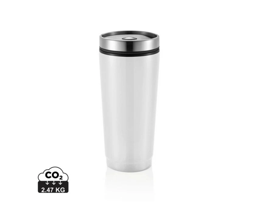 Biały kubek termiczny 350 ml z grawerem UV360 i logo