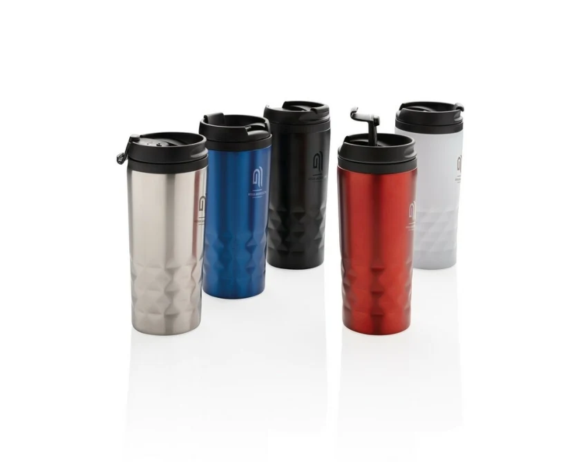 Niebieski kubek termiczny 300 ml z grawerem dla firm