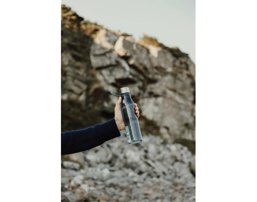 Bidon sportowy 800 ml RPET neutralny z własnym nadrukiem