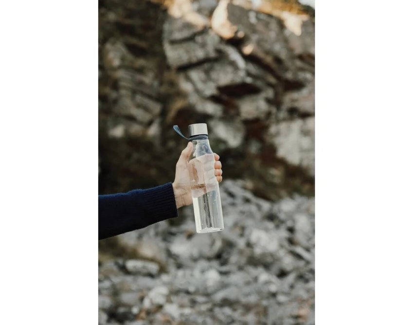 Bidon sportowy 800 ml RPET neutralny z własnym nadrukiem