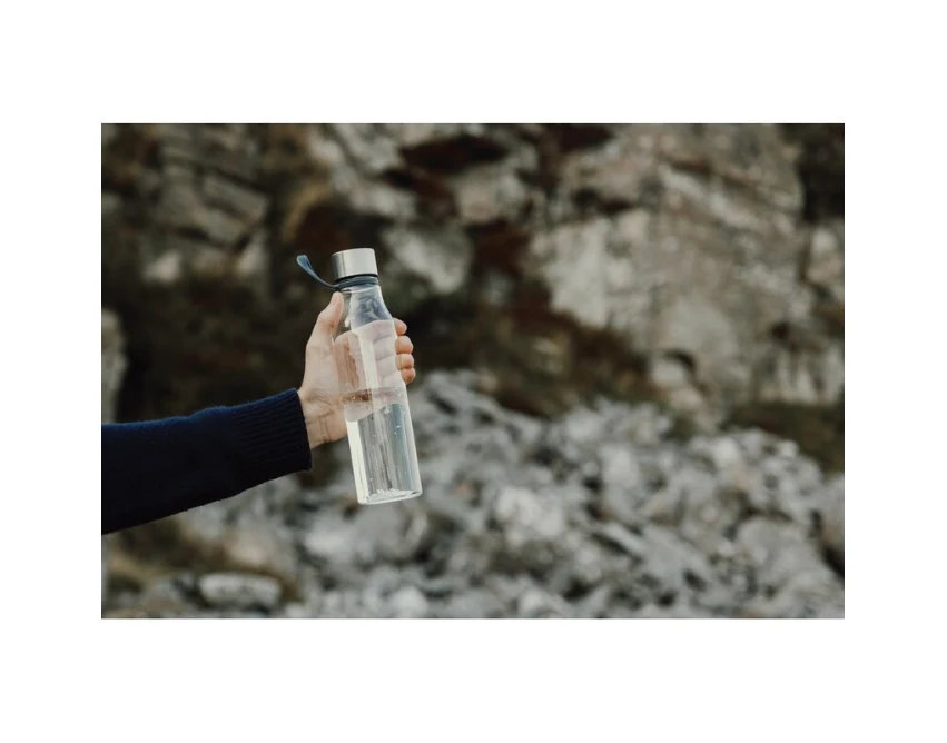 Bidon sportowy 800 ml RPET neutralny z własnym nadrukiem