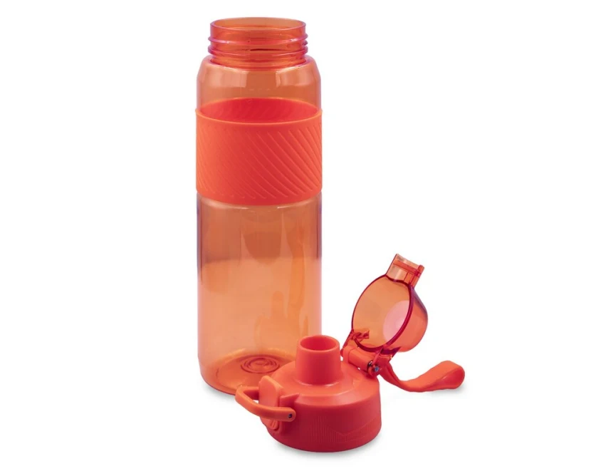 Czerwony bidon sportowy 850 ml Flore z nadrukiem logo