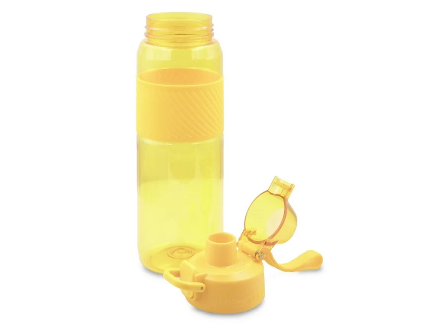 Żółty bidon sportowy 850 ml z logo – Air Gifts Flore