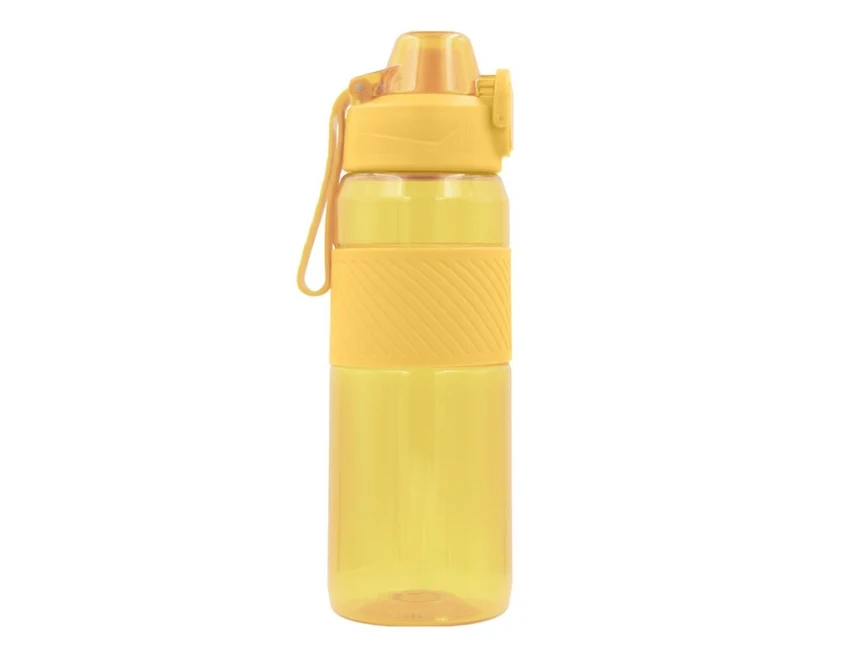 Żółty bidon sportowy 850 ml z logo – Air Gifts Flore