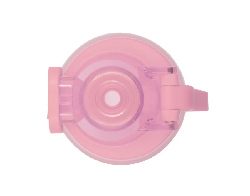 Różowy bidon sportowy Flore 850 ml z logo i silikonową opaską