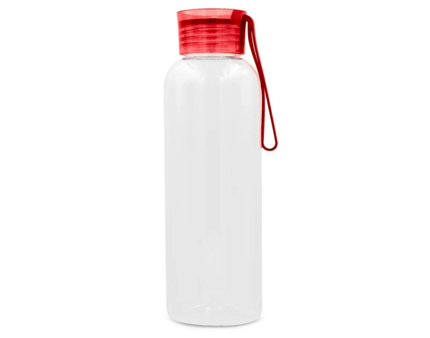 Czerwony bidon sportowy 500 ml RPET z nadrukiem logo