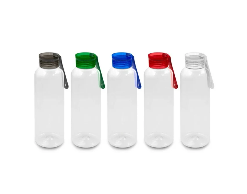 Czerwony bidon sportowy 500 ml RPET z nadrukiem logo