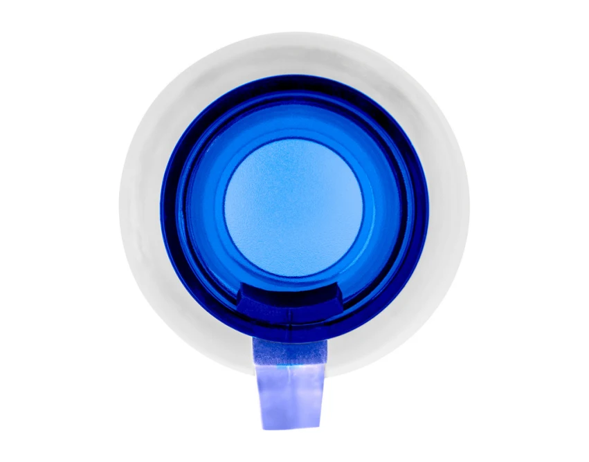 Bidon sportowy RPET 500 ml granatowy z nadrukiem logo