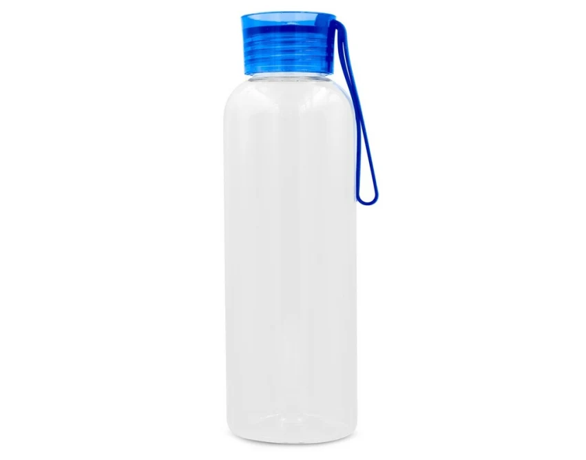 Bidon sportowy RPET 500 ml granatowy z nadrukiem logo
