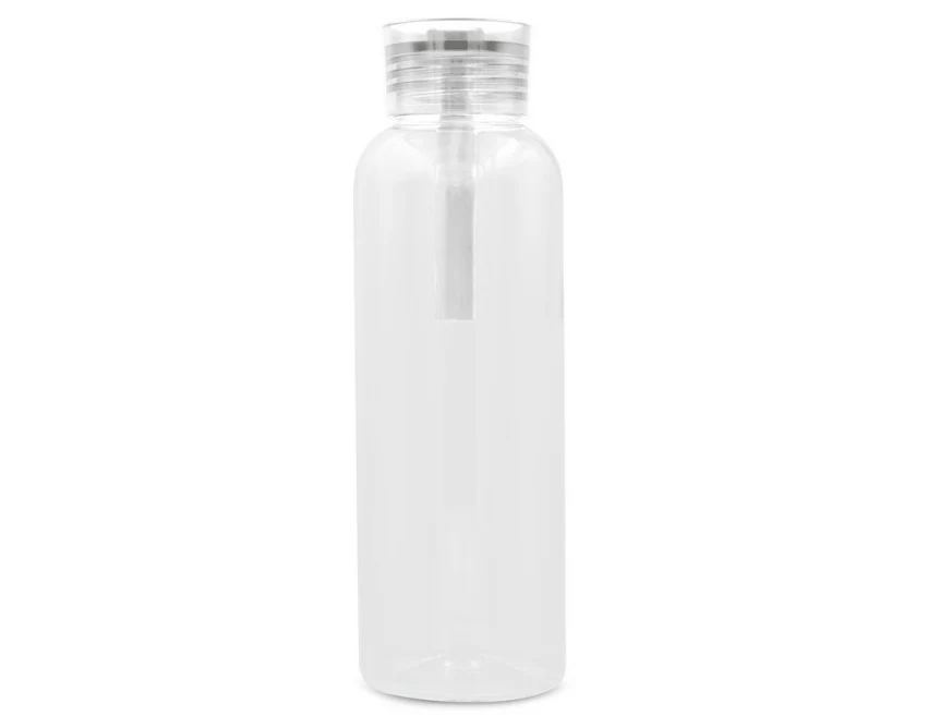 Biały bidon sportowy RPET 500 ml z logo firmy