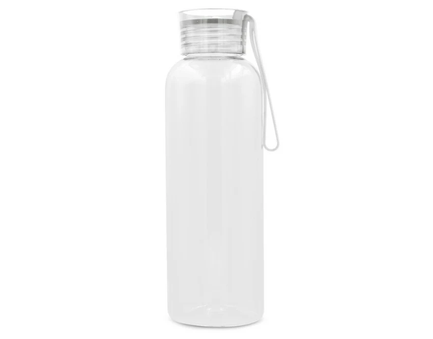 Biały bidon sportowy RPET 500 ml z logo firmy