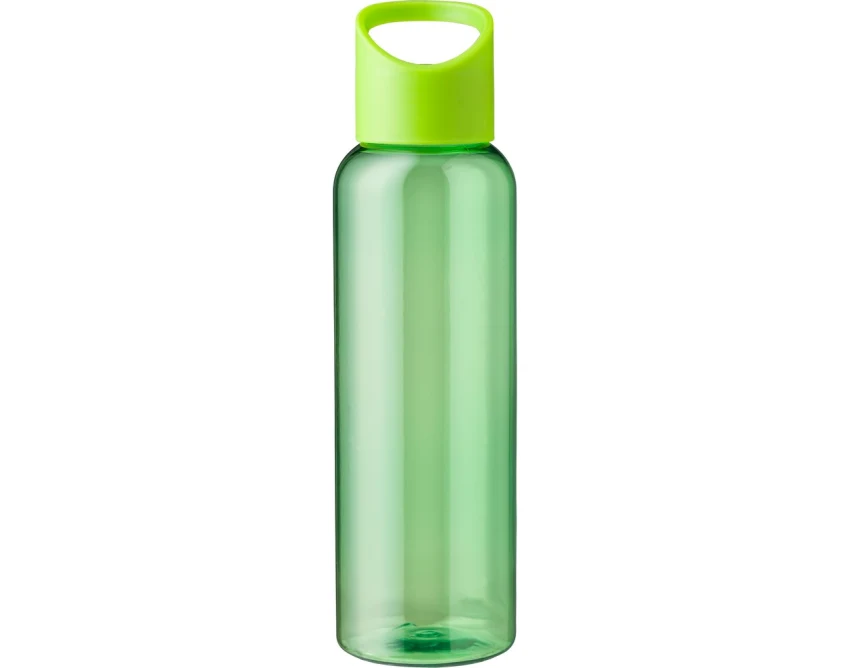 Bidon sportowy 500 ml limonkowy RPET z nadrukiem UV360