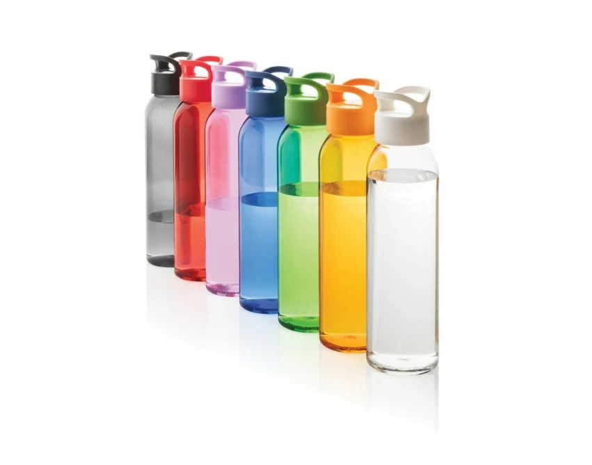 Biały bidon RPET Oasis 650 ml z nadrukiem Twojego logo