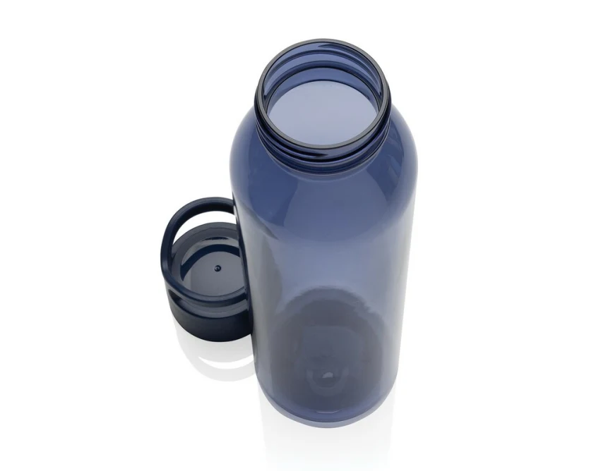 Bidon sportowy RPET 650 ml niebieski z logo dla firm