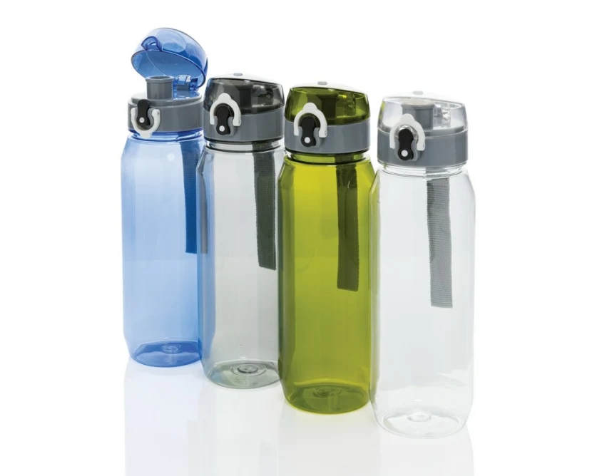 Bidon RPET 800 ml transparentny z nadrukiem – eko butelka