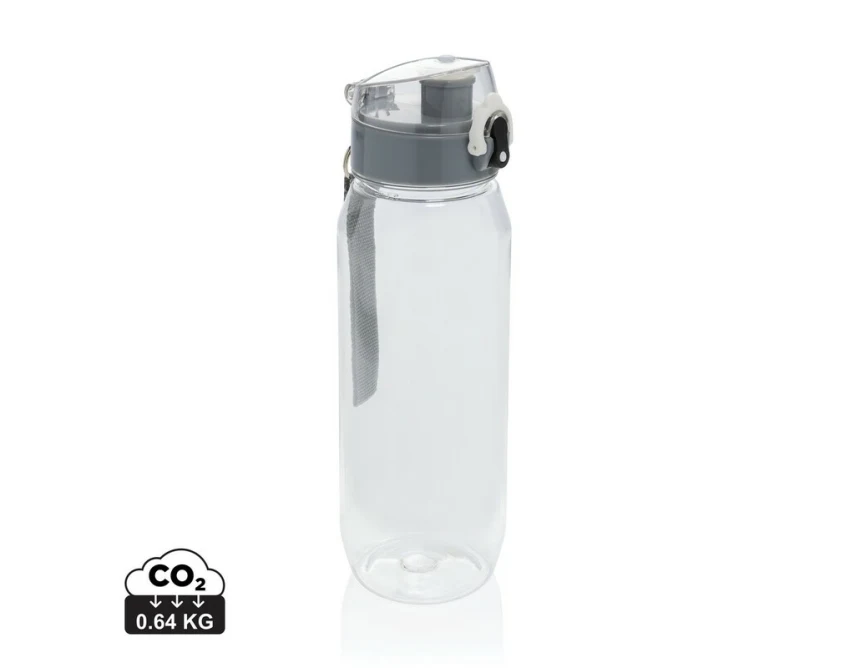 Bidon RPET 800 ml transparentny z nadrukiem – eko butelka