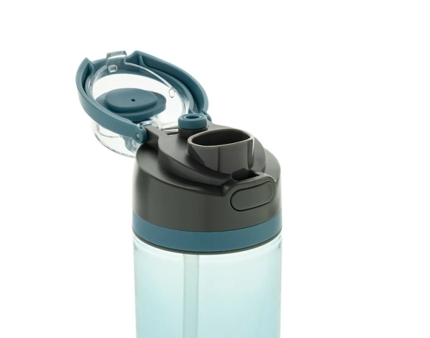 Bidon sportowy 800 ml Omni Sip RPET niebieski z logo
