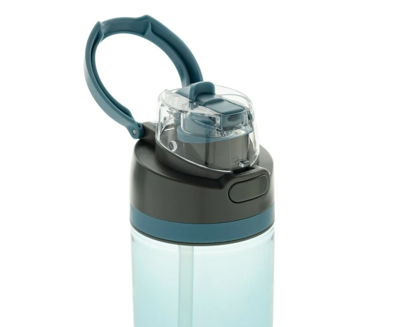 Bidon sportowy 800 ml Omni Sip RPET niebieski z logo