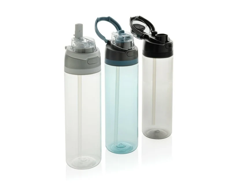 Biały bidon sportowy RPET 800 ml z nadrukiem logo