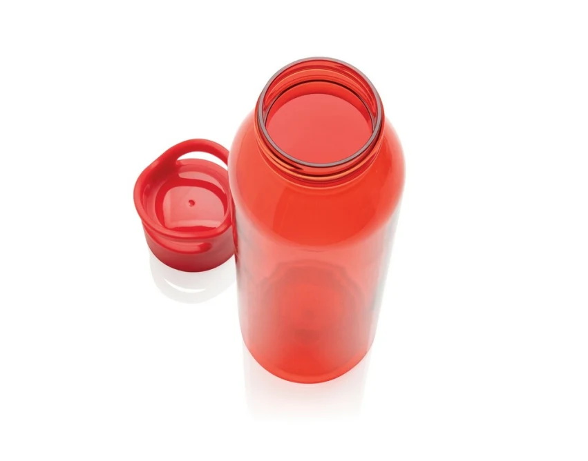 Czerwona butelka sportowa RPET 650 ml z nadrukiem logo