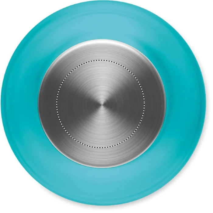 Schemat znakowania dla Tampondruk - P4 na gadżecie: Butelka Tritan 1L Utah Top Przezroczysty Niebieski z Logo