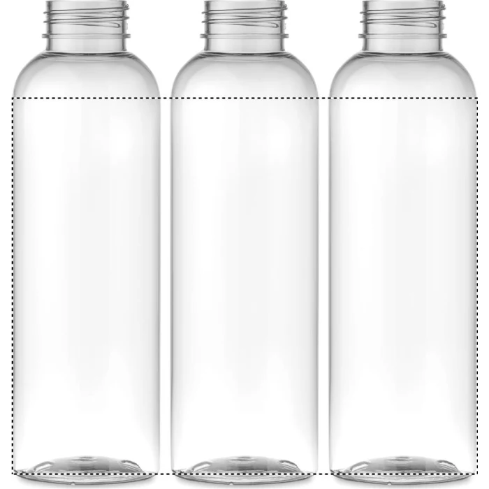 Schemat znakowania dla Nadruk UV 360° - RD2 na gadżecie: Butelka Tritan Renew 500 ml przezroczysta z logo