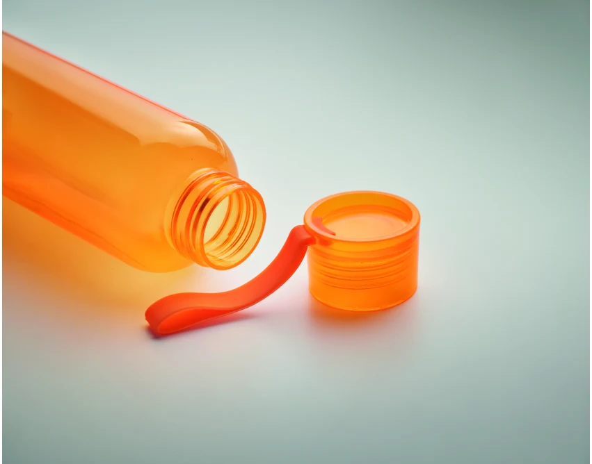 Butelka Tritan 500 ml z logo – przezroczysta pomarańczowa