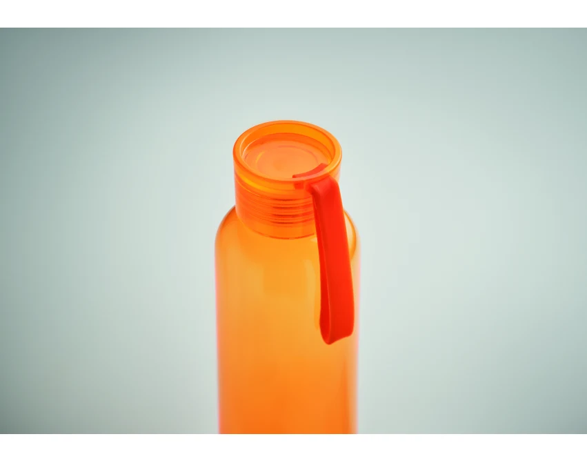 Butelka Tritan 500 ml z logo – przezroczysta pomarańczowa
