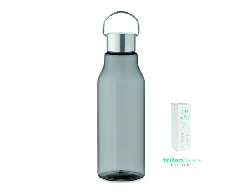 Butelka Tritan Renew 800 ml Sound szara z logo firmy