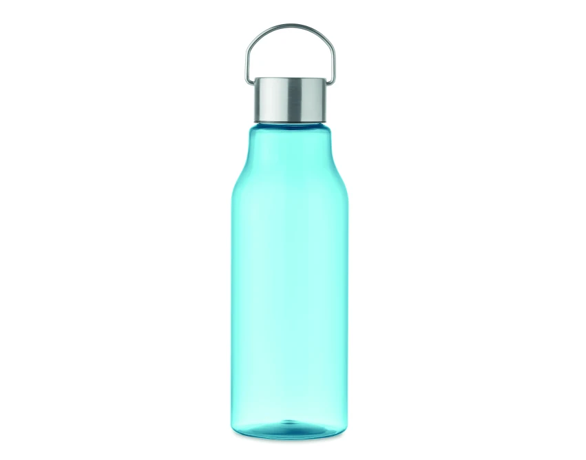 Butelka Tritan 800 ml niebieska z logo – stalowa zakrętka