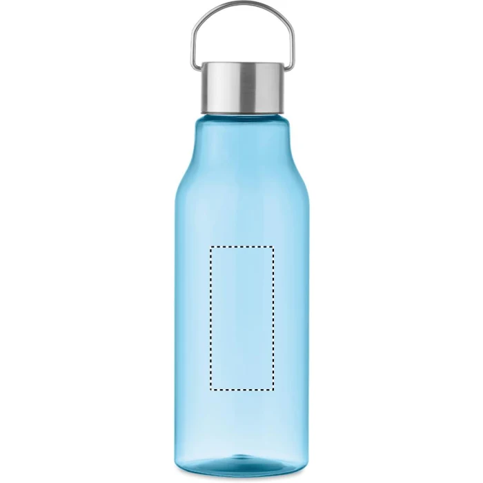 Schemat znakowania dla Etykieta - DL na gadżecie: Butelka Tritan 800 ml niebieska z logo – stalowa zakrętka