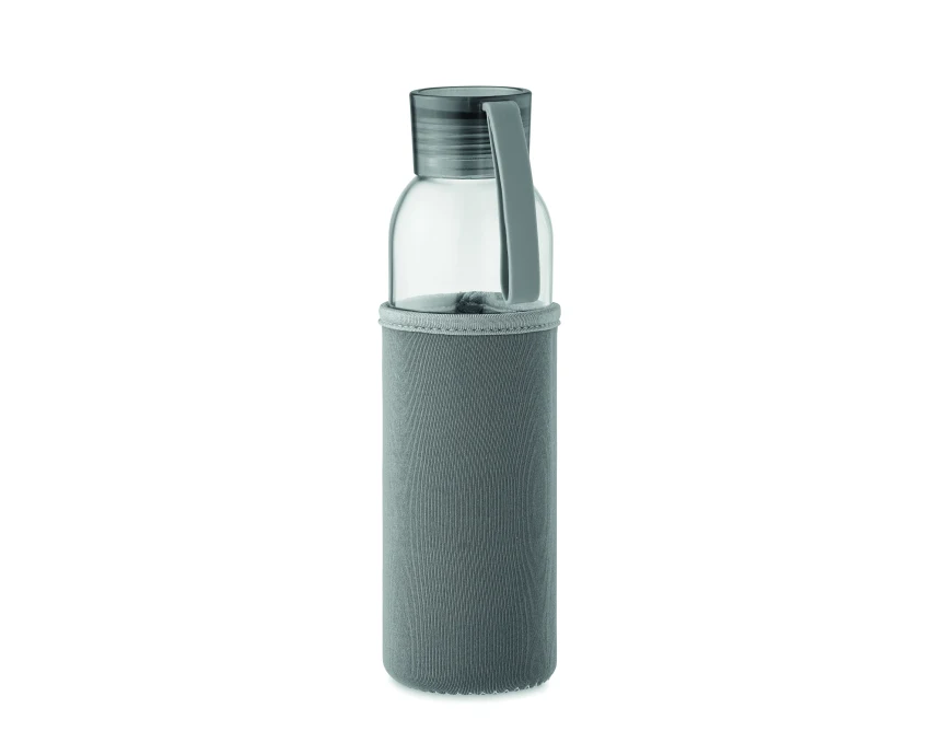 Ebor szklana butelka z nadrukiem 500 ml kamiennoszara