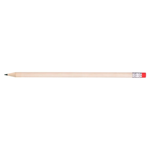 Aron ołówek reklamowy drewniany 19 cm z gumką