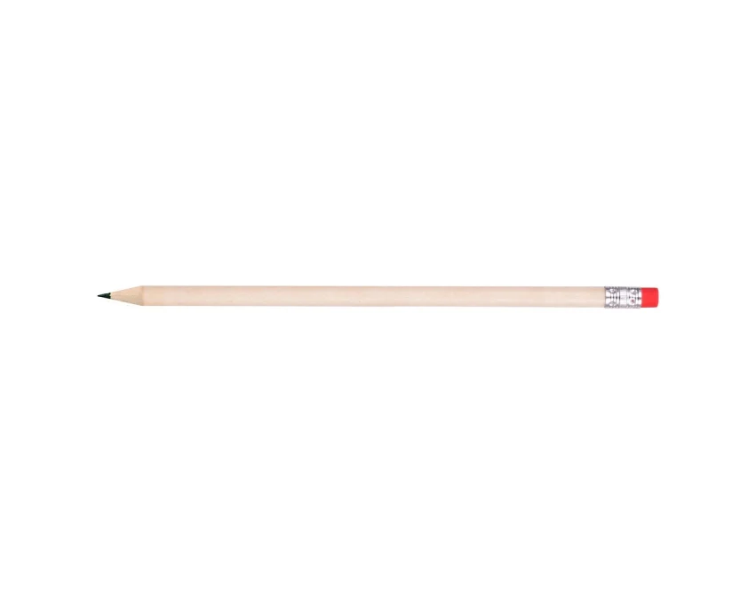 Aron ołówek reklamowy drewniany 19 cm z gumką
