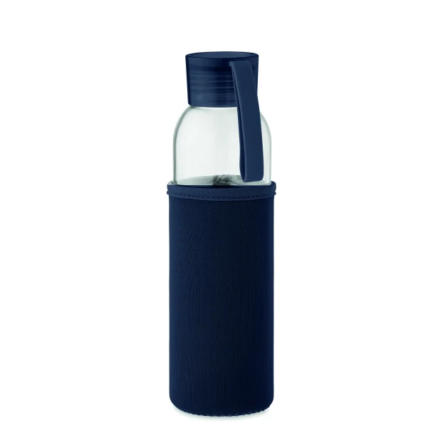 Ebor butelka szklana z nadrukiem 500 ml granatowa