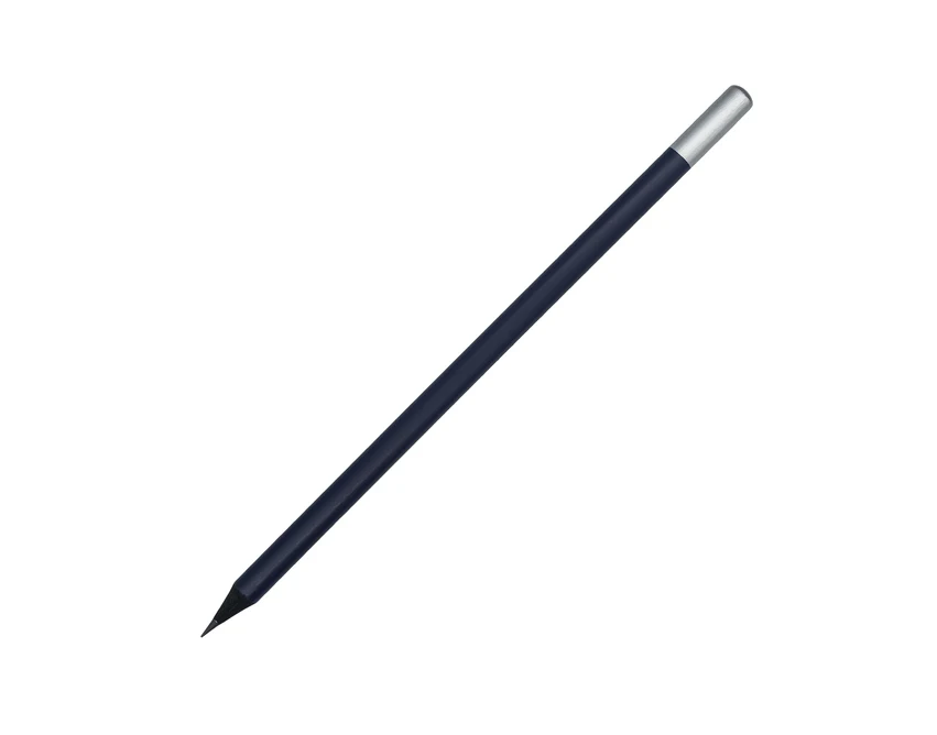 Granatowy ołówek HB z logo firmy – drewniany, z nadrukiem