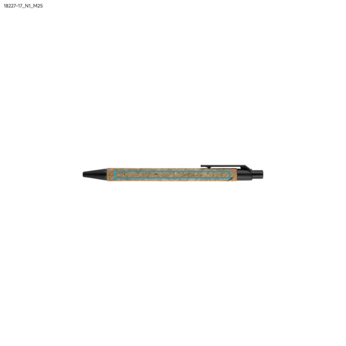 Schemat znakowania dla Tampondruk - N1 na gadżecie: Notes korkowy SKRIP A5 z logo i długopisem, beżowy