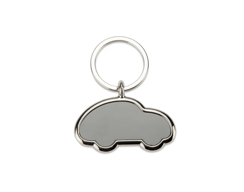 Srebrny metalowy brelok samochodowy MATIS z grawerem logo