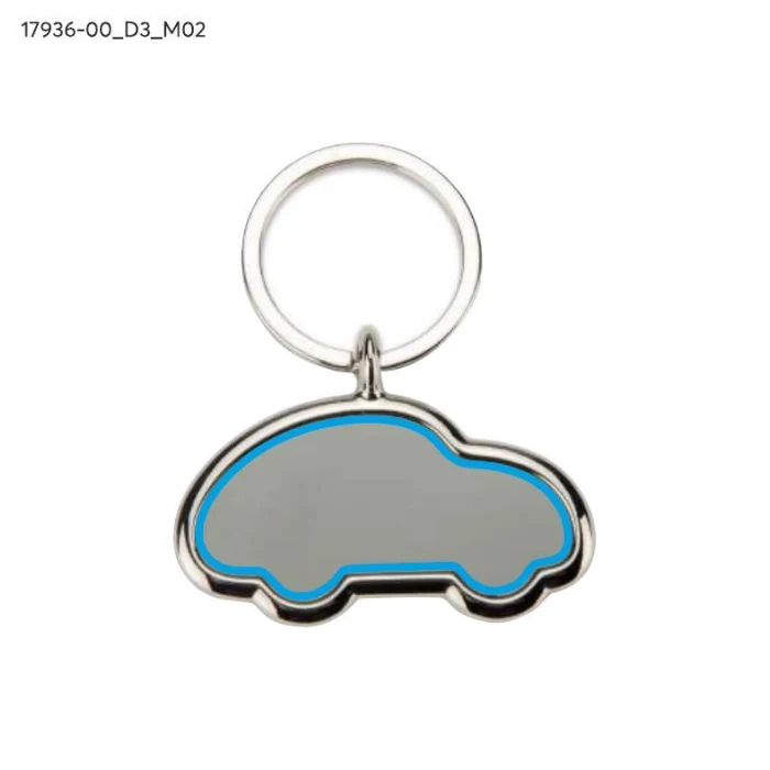 Schemat znakowania dla Doming - D3 na gadżecie: Srebrny metalowy brelok samochodowy MATIS z grawerem logo