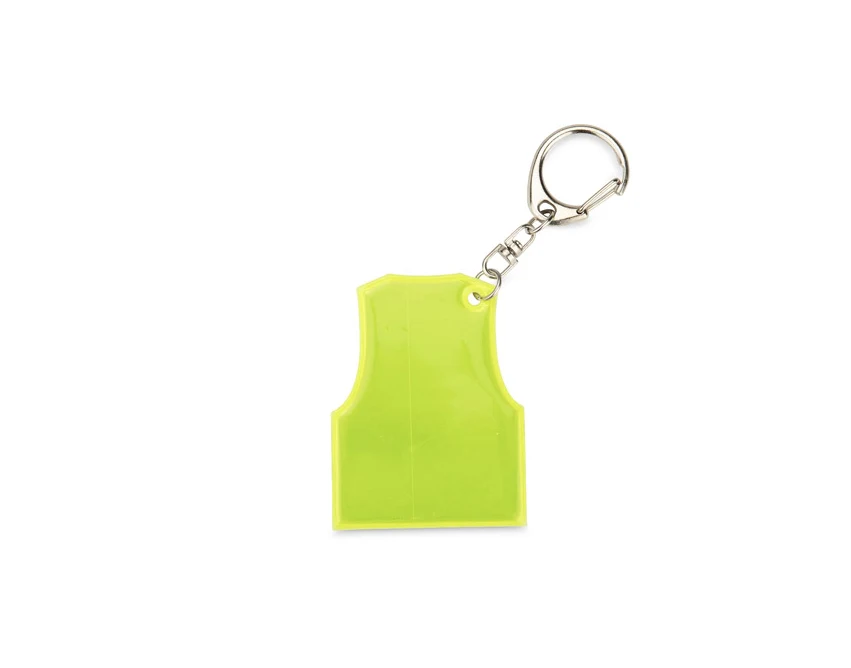Żółty brelok odblaskowy REFLO z logo – personalizacja